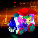 Electric Universal Transparent Rotating Mechanical Gear Train with Sound Light
