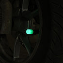 Luminous Stem Cover Tire Valves Caps Universal Valves Nozzles (12pcs Green)