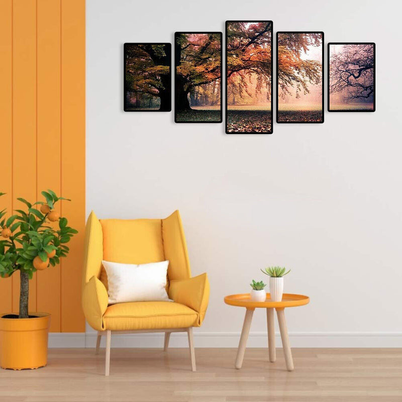 Tree Leaves Print Wall Oil Painting Polyester Wall Art Pictures Home Decoration