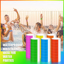 1600 DuPont paper bracelets 6 colors (red orange yellow green pink bl)