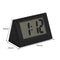 Mini LCD Digital Electronic Desktop Time Clocks Silent Desk Clocks (Black)