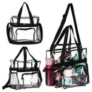 Waterproof Clear Bag Stadium Approved Transparent Tote Bag Adjustable Strap
