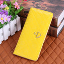 Ladies Wallet Long Purse 12 Cards Holder Protector Yellow