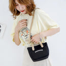 Small Crossbody Messenger Handbags Canvas Women Letter Print Shoulder Sling Bags