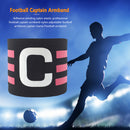 Player Leader Football Captain Armband Nylon Soccer Group Arm Band (Black) Newly