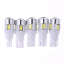 5 X High Performance Automobiles LED Lights Wide Lights T10 5630 6SMD 12V 3W Sh
