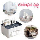 Tissue Box Napkin Holder Remote Control Home Storage Desk Organizer (Blue) Newly