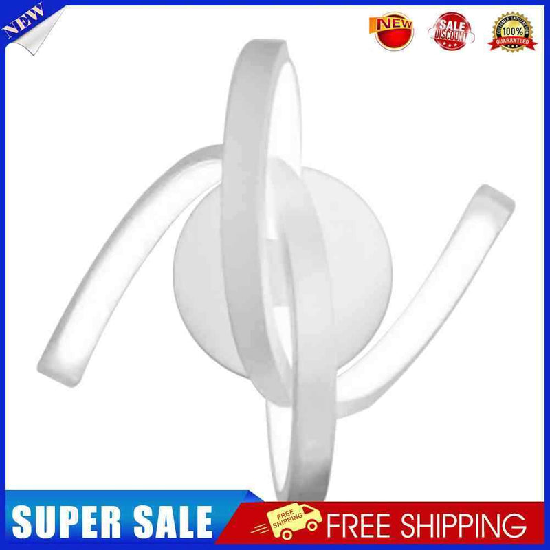 Spiral LED Wall Light Bedside Aisle Bedroom Decorative Lamp (Warm Light)