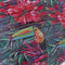 2*8inch LED Solar Lantern Waterproof Pendant for Decor(Black Base Flower B)