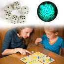 6pcs Luminous Dice Round Corner Dots Night Bar Supplies KTV Game Club Sieve