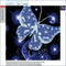 Butterfly Painting 5D Diamond Mosaic Embroidery DIY Cross Stitch Kit(Blue)