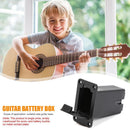 1pc Black Plastic Bass Pickup Active Guitar 9V Battery Box Guitar Accessory