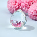 5PCS Glittery Ornament Hanging Art Pendant Faceted Clear Crystal Ball