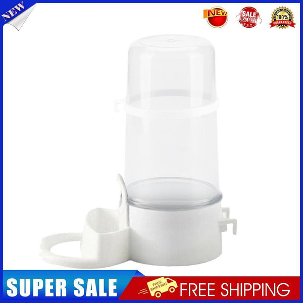 Bird Water Drinker Feeder Plastic Automatic Birdcage Waterer (Transparent)