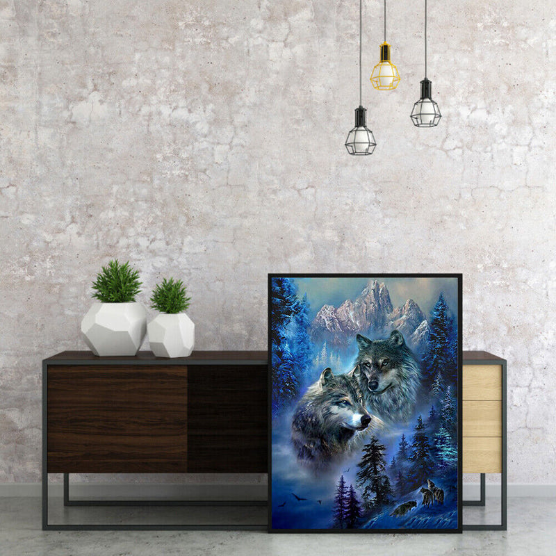 Canvas Paint By Numbers Wild Animals Oil Hand Painted Drawing Home Decorati