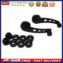 2pcs Aluminum Alloy Car Window Handle Winder Riser Replacement(Black)