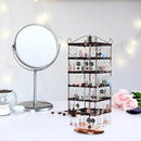 288 Holes 6-Layer Jewelry Storage Holder Earrings Necklace Ring Display Stand
