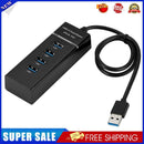 4 Port USB 3.0 Hub Super Speed 5Gbps Converter Cable Adapter for Laptop PC