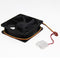 Mute 80mm Computer PC Case 3/4 Pin Cooling Fan with Screw Pad for PC CUP  Newly