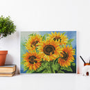 Sunflower Cross Stitch Kit 11CT Counted Full Embroidery Canvas Home Wall Decor