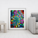 Mandala Flower Canvas Paint By Numbers Oil Hand Painted Drawing Kit Home Decor
