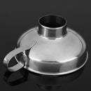 Stainless Steel Wide Mouth Canning Funnel Thick Salad Dressing Funnel(L)