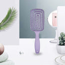 Massager Comb Wide Teeth Anti-static Salon Styling Smooth Hair Combs(Purple