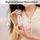 #A Mini Handheld Fan Portable USB Rechargeable Battery Cooling Desktop with Base
