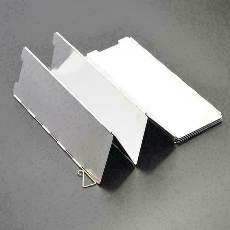 Fold Camping Cooker Gas Stove Wind Screen Supply Foldable D0L8 R6N0