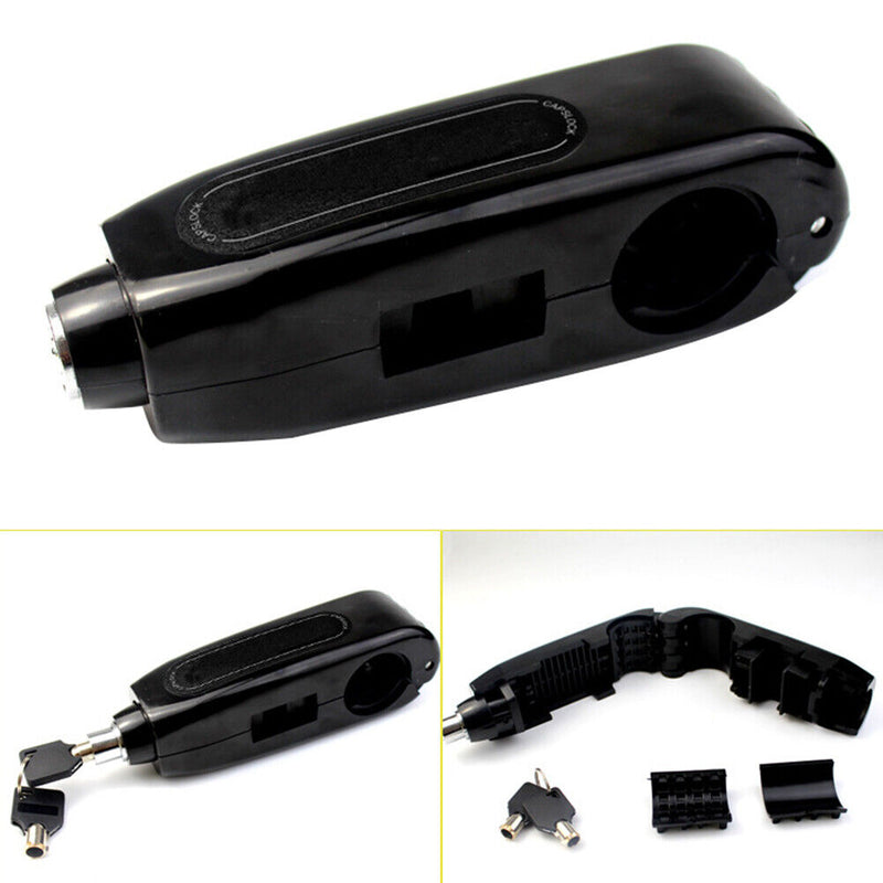 Universal Motorcycle Throttle Grip Scooter Handlebar Anti Theft Security Lo
