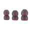 6pcs In Ear Earphone Silicone Earbuds Replace for KZ Headset (Gray+Red) Newly
