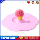 Torx Silicone Cup Cover Heat-resistant Leakproof Reusable Cartoon Lid (Ice)