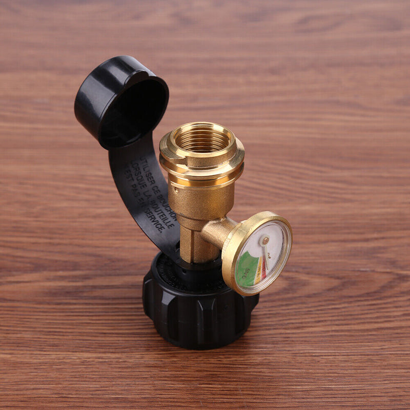 Universal Propane Gas Gauge Meter Tank Conversion RV Pressure Gauge Adapter Tool