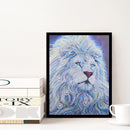 5D DIY Special Shaped Diamond Painting Lion Cross Stitch Needlework Kits Cr