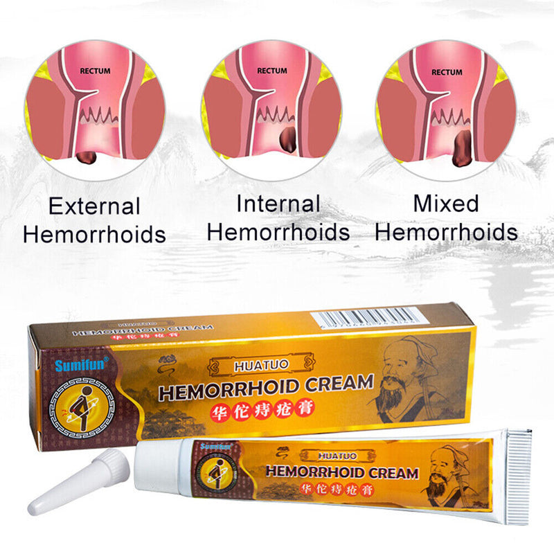 Hemorrhoid Ointment Powerful Treatment External Anal Fissure Relief Pain Product