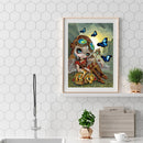 Oil Paint By Numbers Big Eyes Elf Coloring Picture Digital Drawing