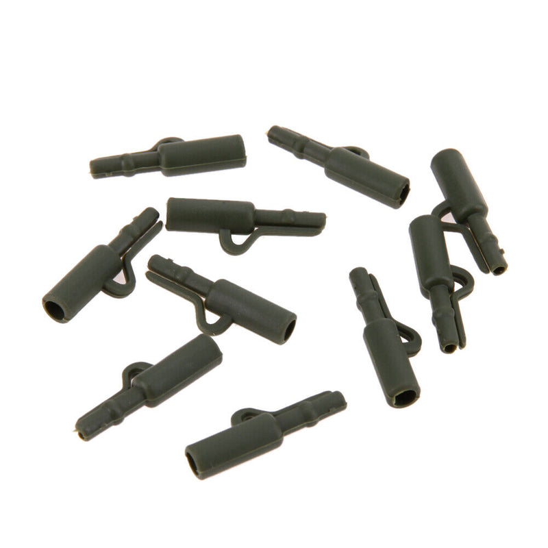 40pc Fishing Tackle carp lead clips Quick Change swivels Anti Sleeve