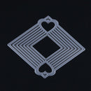 Diamond Heart DIY Metal Stencil For Scrapbook Craft Embossing Die