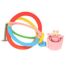 Baby wooden Hanging bed toys/ cartoon hot air balloon design for gifts