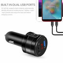 Player Dual USB Charger Car FM Transmitter Handsfree Car Kit Wireless Bluetooth