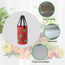 Felt Grow Bags Display Pockets DIY Hanging Strawberry Plant Bag (Red) Newly