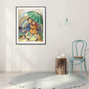 5D Diamond Painting Little Girl Full Round Drill DIY Art Crafts Mosaic Picture