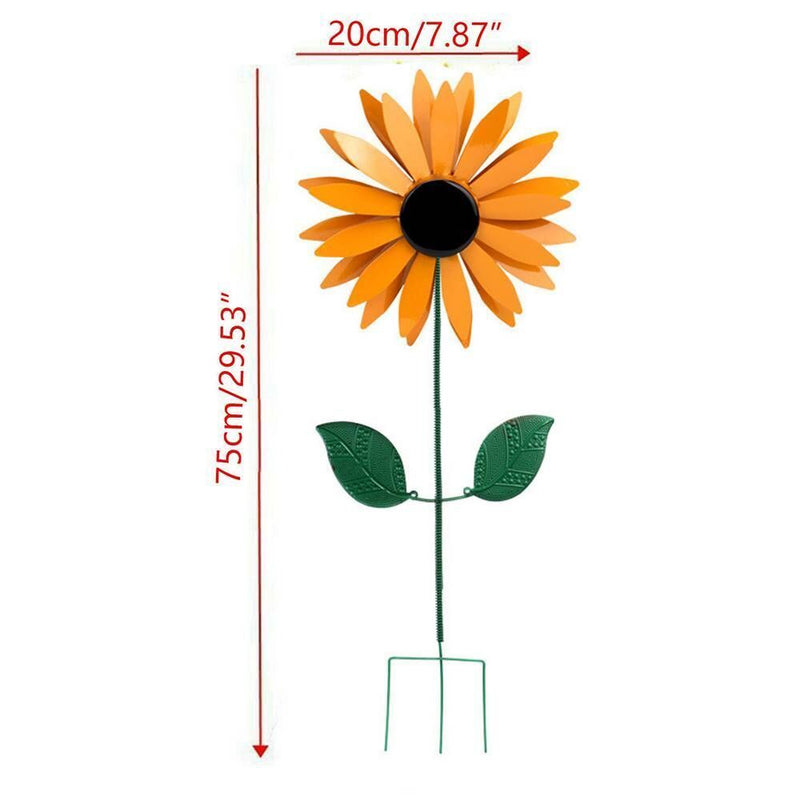 Decoration Rotating Sunflower Wind Spinner Windmill Lawn Flower Wind turn