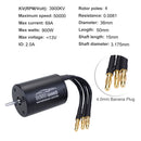 Universal 3650 4.5T 3900KV Sensorless 3.175mm Shaft RC Brushless Motor for 1/10