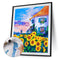 Flower Oil Paint By Numbers Kit DIY Home Decoration Gift Wall Art Picture C