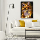 Painting By Numbers Kit DIY Light Fox Canvas Oil Art Picture for Home Room