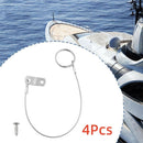 Quick Release Ring Loss Prevention Safety Tether Wire Lanyard Cable 1 Loop