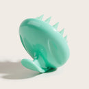 Silicone Head Body Massage Brush Hair Washing Clean Comb Hair Care (Green) Newly