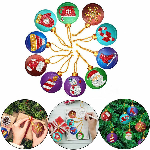 Xmas Ornament Christmas Tree Pendants Diamond Painting Pendant Cross Stitch