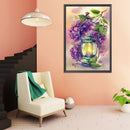Full Cross Stitch 11CT Flower Oil Lamp Stamped DIY Handmade Cotton Thread Crafts